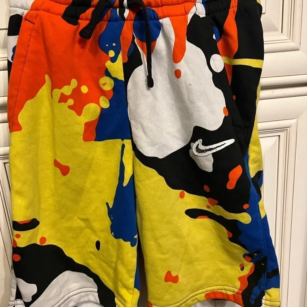 Nike Basketball Splatter Pack graphic shorts in black/multi L
